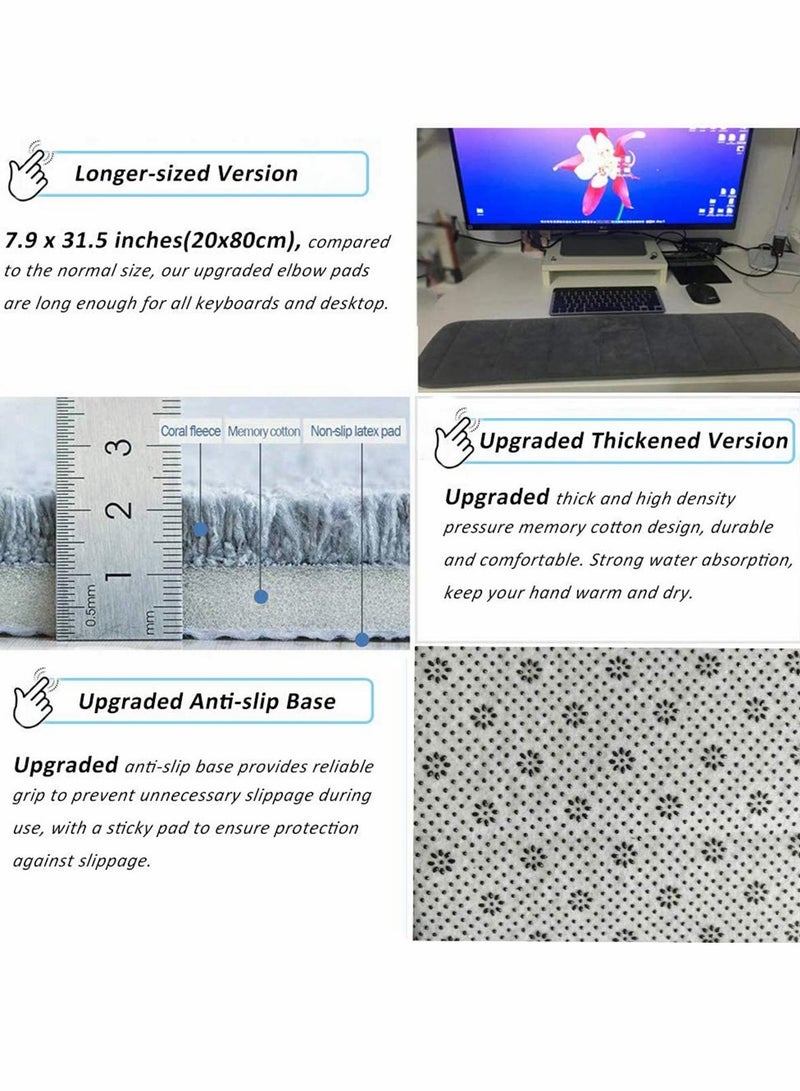 Zikra Keyboard Wrist Rest Gaming Memory Foam Hand Palm Rest Wrist Rest Support for Office Computer Laptop Mac Typing and Wrist Pain Relief and Repair - Image 5