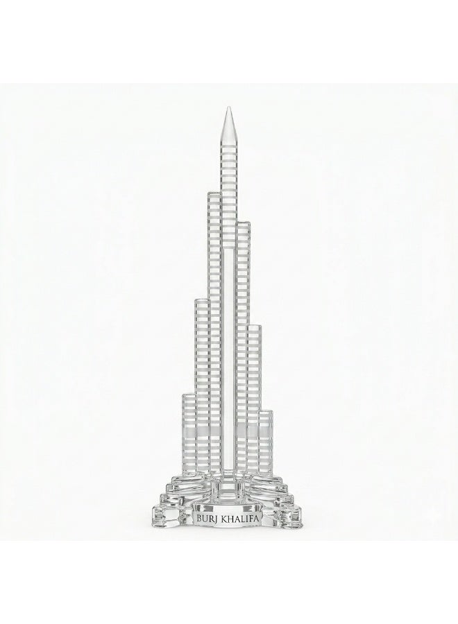 Souvenir Souq Crystal Glass Dubai Skyscrapers  Burj Khalifa  Decoration with color changing led light 20x8cm - Image 1