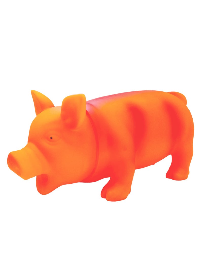 MIIXUER Squeaky Pig Dog Toys, Grunting Pig Dog Toy That Oinks, Interactive Squeak Funny Cute Dog Toy, Squeaky Dog Toys for Small to Large Dogs - 7.8x3.75 inch - Image 1