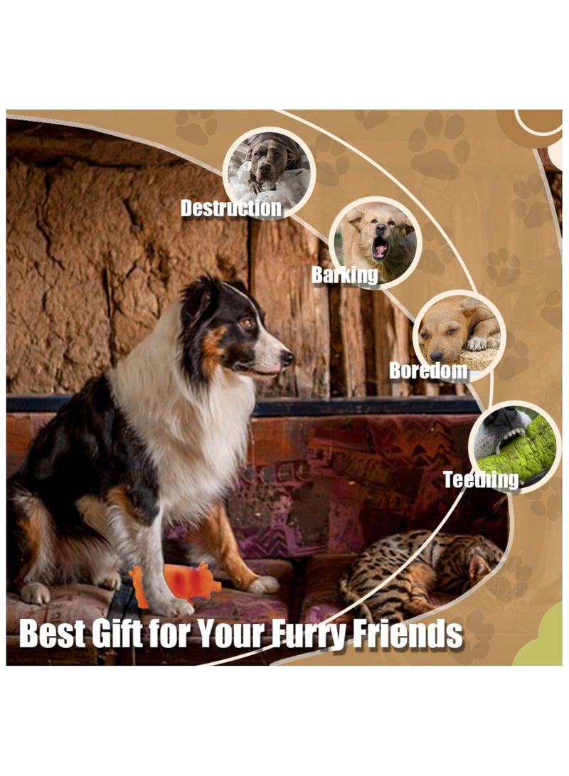 MIIXUER Squeaky Pig Dog Toys, Grunting Pig Dog Toy That Oinks, Interactive Squeak Funny Cute Dog Toy, Squeaky Dog Toys for Small to Large Dogs - 7.8x3.75 inch - Image 4