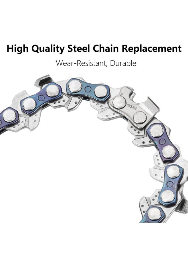 AccEncyc 6 Inch Mini Chainsaw Chain Replacement 4 PCS Chains for 6 Inch Bar-043" Gauge, 1/4" LP Pitch,Fits Seesii And All Brands Mini Chainsaw Battery Powered Chainsaw and Hand Held Chain Saw(37 Drive Links) - Image 2
