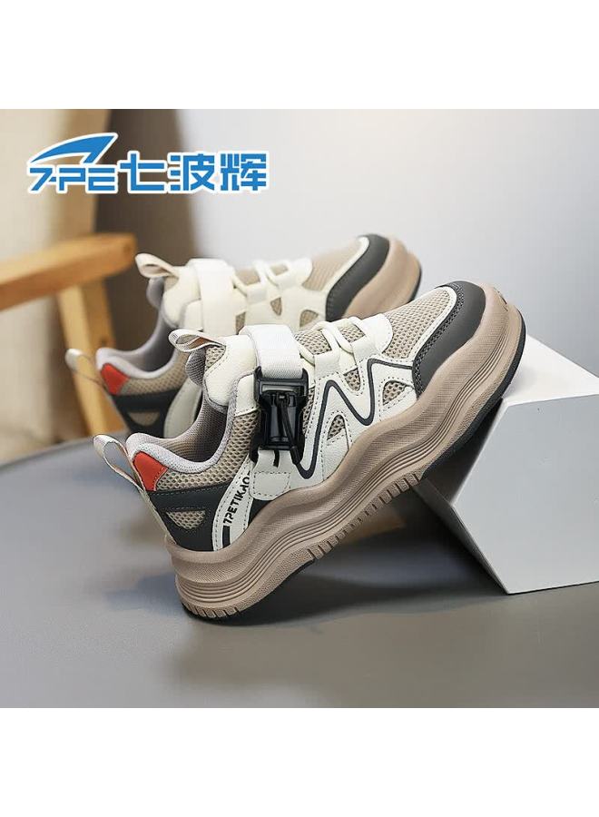 7-pe Boys' Shoes Spring New Breathable Mesh Sports Soft Sole Shock Absorption Casual Kids Sneakers For Boys