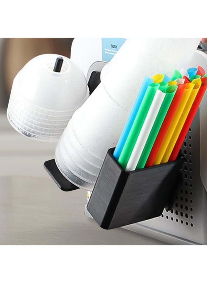 SYOSI Cup Organizer for Ninja Slushie Machine FS301 & FS300, 3-in-1 Side-Mounted Holder for Cups, Lids, and Straws, Space-Saving, Durable and Easy to Install, Ideal for Home, Office, and Commercial Use - Image 3