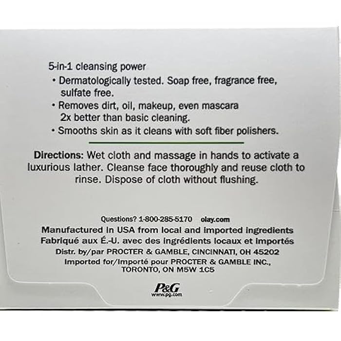 OLAY Daily Gentle Clean 5-in-1 Water Activated Cloths, 33 Count (Pack of 3) - Image 4
