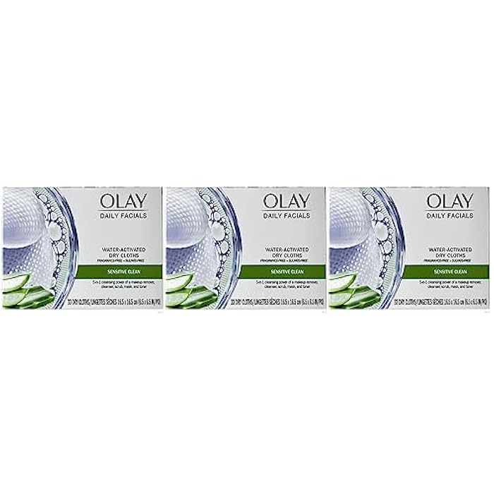 OLAY Daily Gentle Clean 5-in-1 Water Activated Cloths, 33 Count (Pack of 3) - Image 2