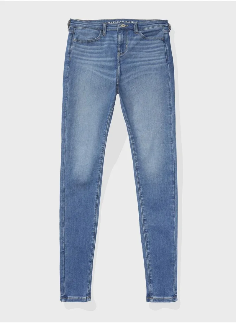 American Eagle High Waist Distressed Jeggings