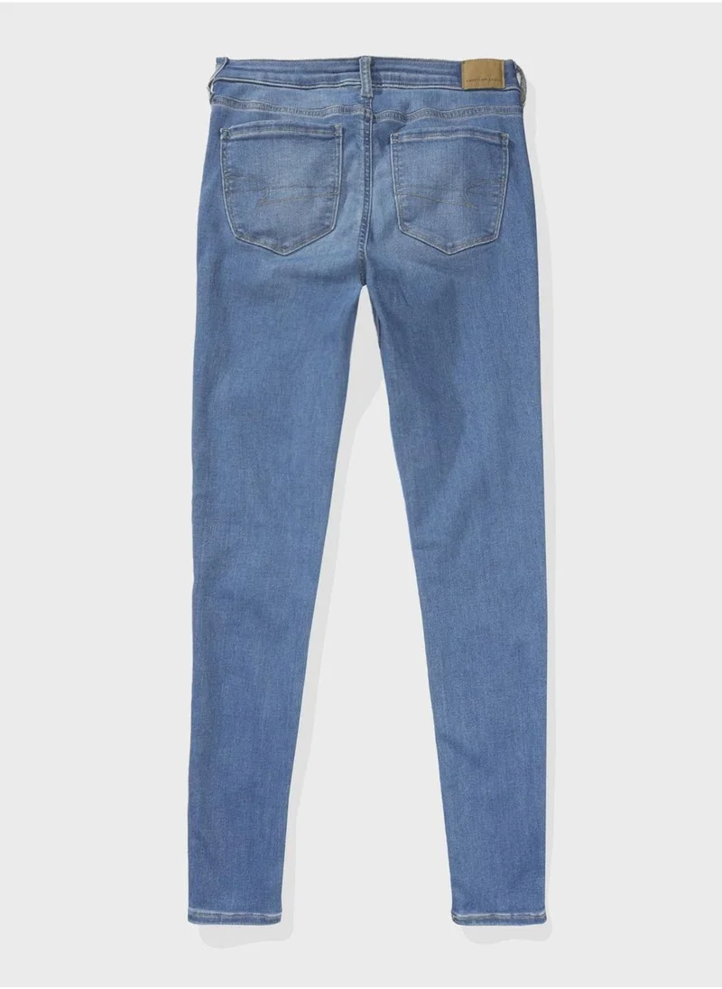 American Eagle High Waist Distressed Jeggings