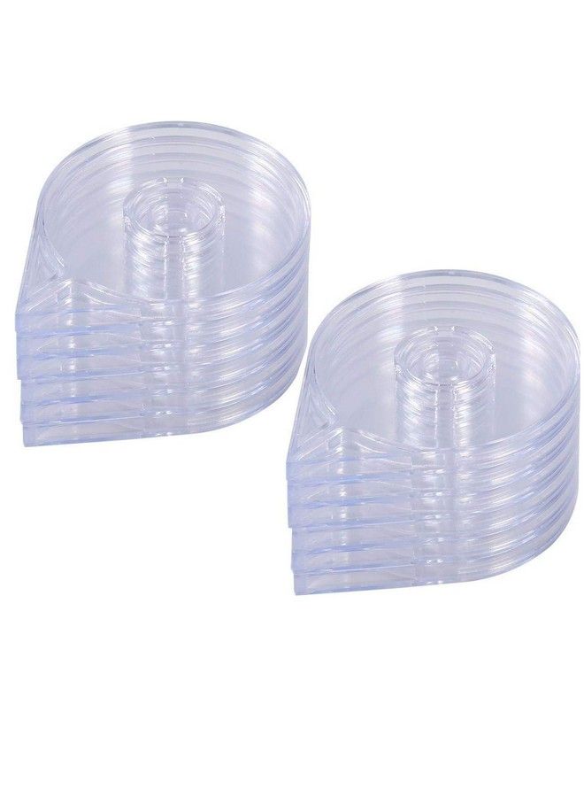 Luzen 12Pcs Empty Nail Art Striping Tape Line Case Tools Sticker Box Holder Nail Art Tape Roller Dispenser For Easy Use Diy Sticker Nail Design Manicure Tool Clear - Image 2