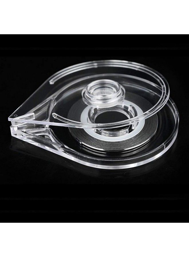 Luzen 12Pcs Empty Nail Art Striping Tape Line Case Tools Sticker Box Holder Nail Art Tape Roller Dispenser For Easy Use Diy Sticker Nail Design Manicure Tool Clear - Image 5