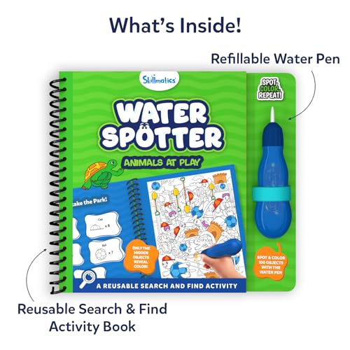 Skillmatics Reusable Search & Find Book - Water Spotter, Mess-Free, Fun Learning Activity, Animals, Travel Toy, Gifts for Boys & Girls Ages 4, 5, 6, 7, 8 - Image 3