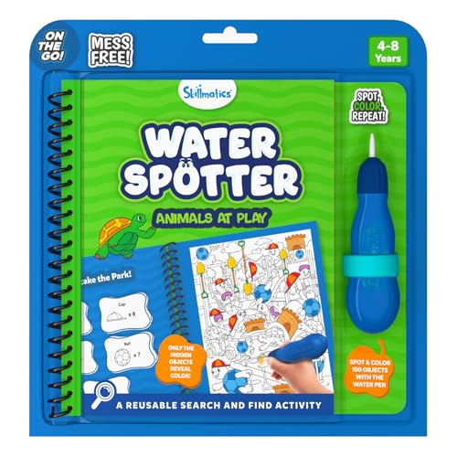 Skillmatics Reusable Search & Find Book - Water Spotter, Mess-Free, Fun Learning Activity, Animals, Travel Toy, Gifts for Boys & Girls Ages 4, 5, 6, 7, 8 - Image 1