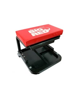 BIG RED BIG RED TR6100C Torin Rolling Creeper Garage/Shop Seat: Padded Mechanic Stool with Tool Tray Storage, Red 