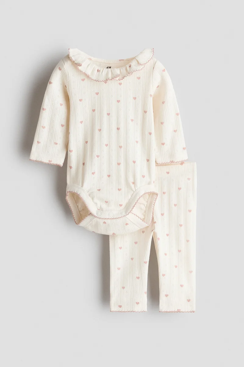 H&M 2-piece cotton jersey set