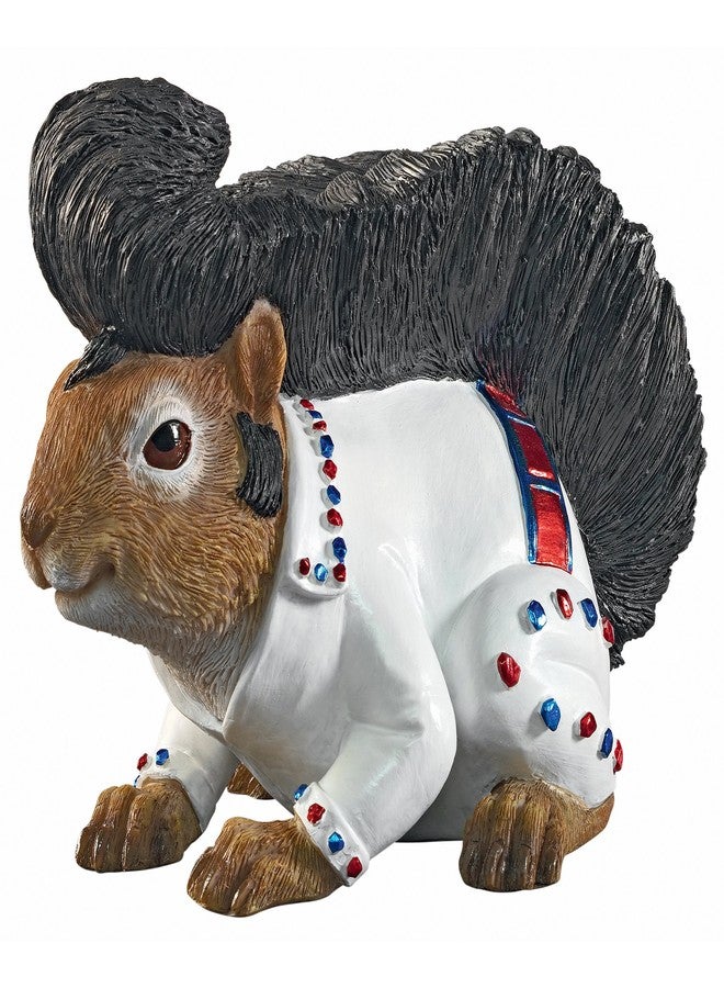 Design Toscano Elmer The Rock and Roll Squirrel Garden Statue, Realistic Full Colour - Image 1