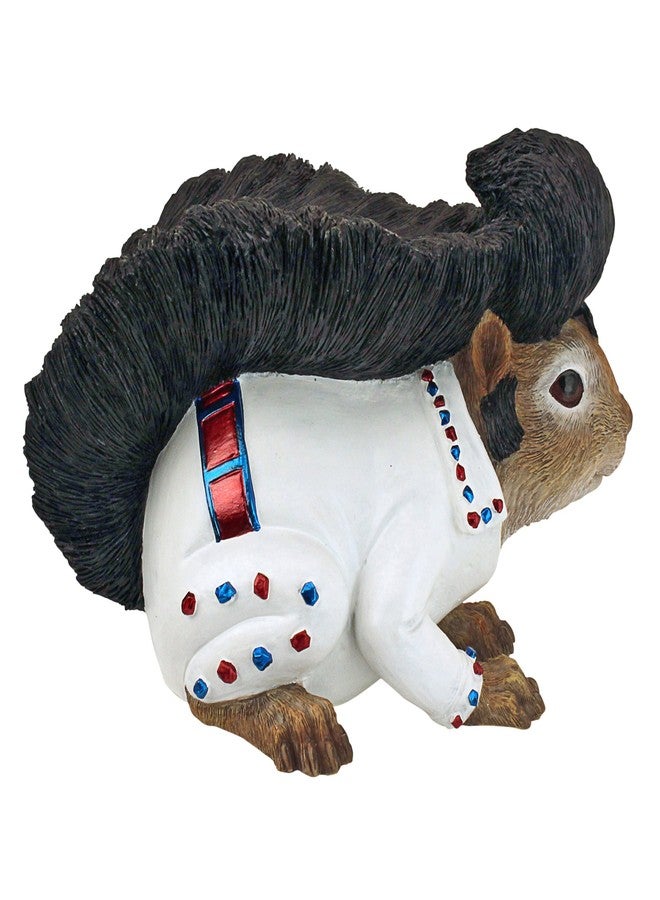 Design Toscano Elmer The Rock and Roll Squirrel Garden Statue, Realistic Full Colour - Image 4