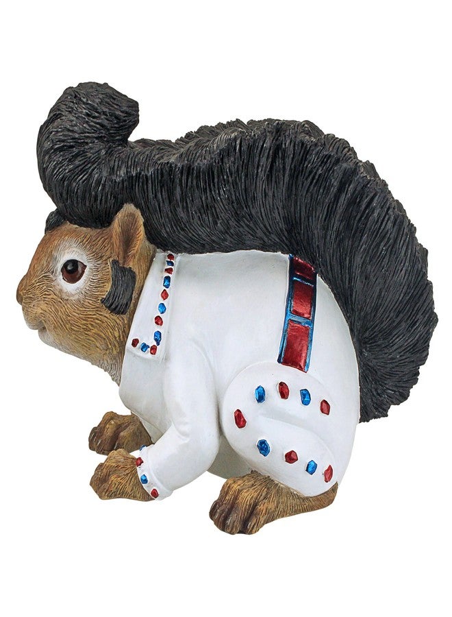 Design Toscano Elmer The Rock and Roll Squirrel Garden Statue, Realistic Full Colour - Image 2