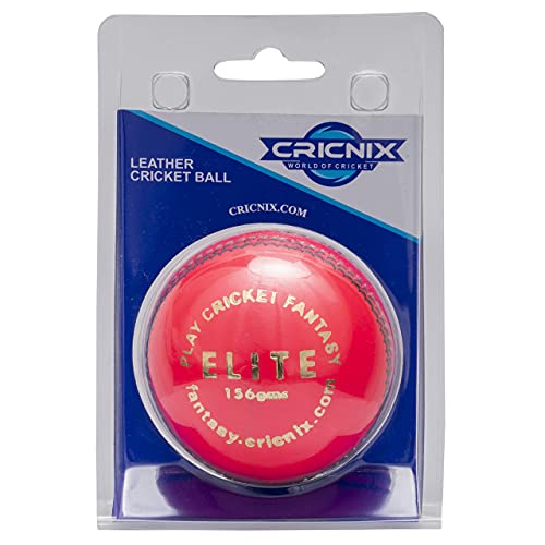 Cricnix Cricket Ball Elite Pink Leather 5.5oz (1-Pack) for T20 or Night Match - Image 4