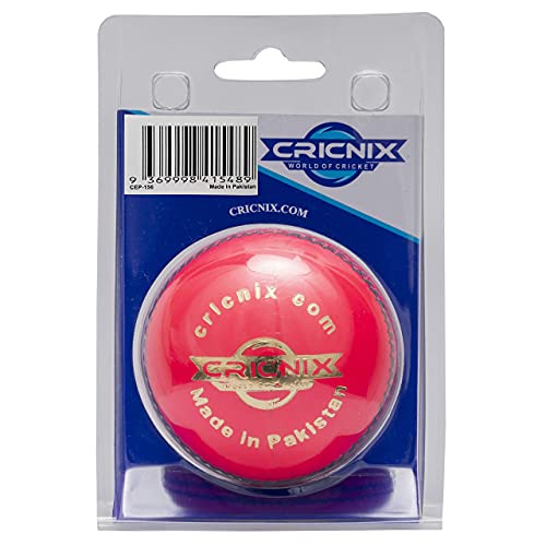 Cricnix Cricket Ball Elite Pink Leather 5.5oz (1-Pack) for T20 or Night Match - Image 5