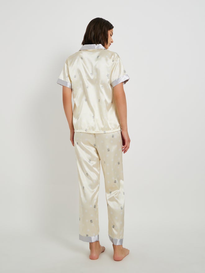 Take Two Take Two Printed Short Sleeve Shirt and Pyjama Set  - Image 4