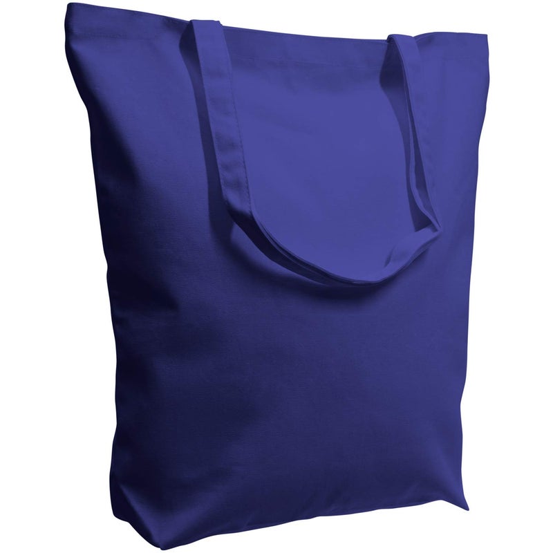 TOPDesign 2 6 Pack Super Strong Large 175x165x5 10oz Cotton Canvas Tote Bag Reusable Grocery Shopping Bags Blank Royal Blue Bags for Crafts DIY Your Creative Designs Pack of 6