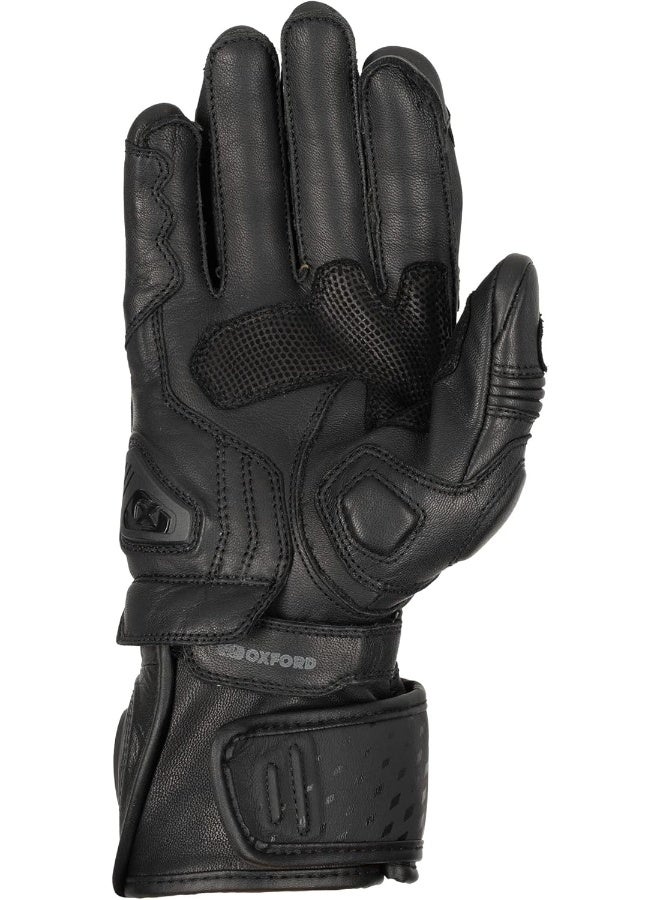Oxford Oxford Nexus Men'S Leather Motorcycle Glove, Stealth Black, L - Image 2