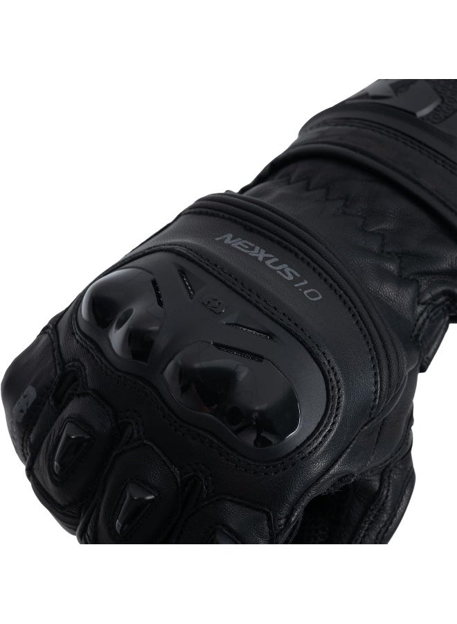 Oxford Oxford Nexus Men'S Leather Motorcycle Glove, Stealth Black, L - Image 4