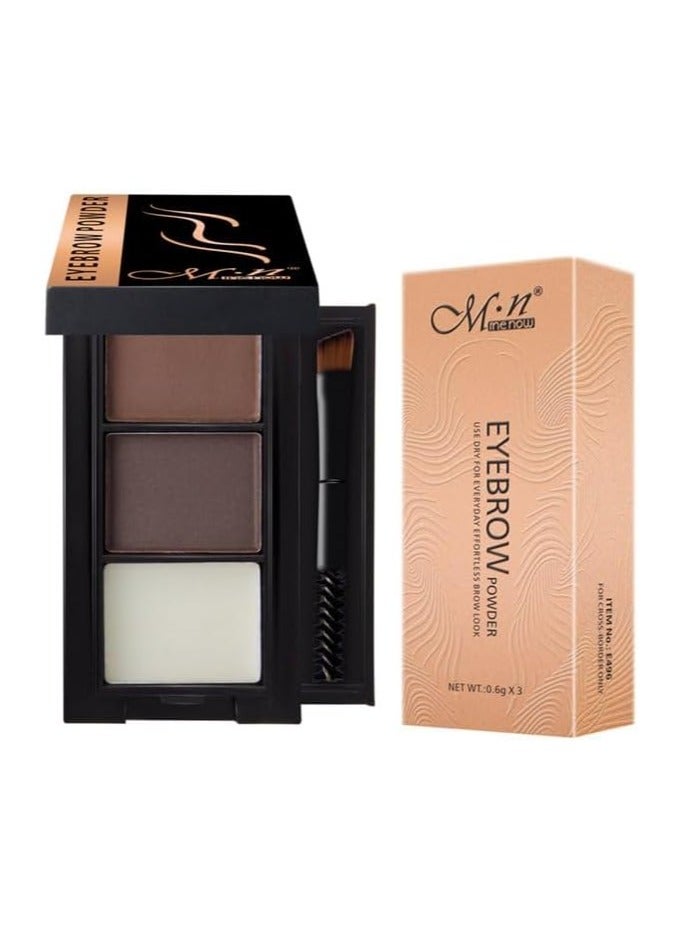 Menow Brown Eyebrow Pro Powder With Brush, Long-Wearing, 1.8g - Image 1