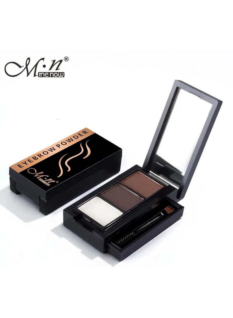Menow Brown Eyebrow Pro Powder With Brush, Long-Wearing, 1.8g - Image 3