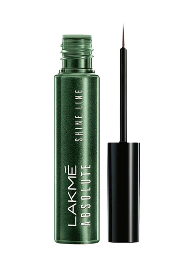 LAKME Absolute Shine Line Liquid Eye Liner, Sparkling  Olive - 4.5 ml 