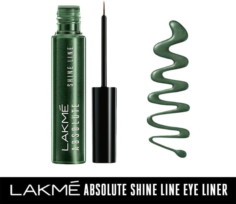 LAKME Absolute Shine Line Liquid Eye Liner, Sparkling  Olive - 4.5 ml - Image 2