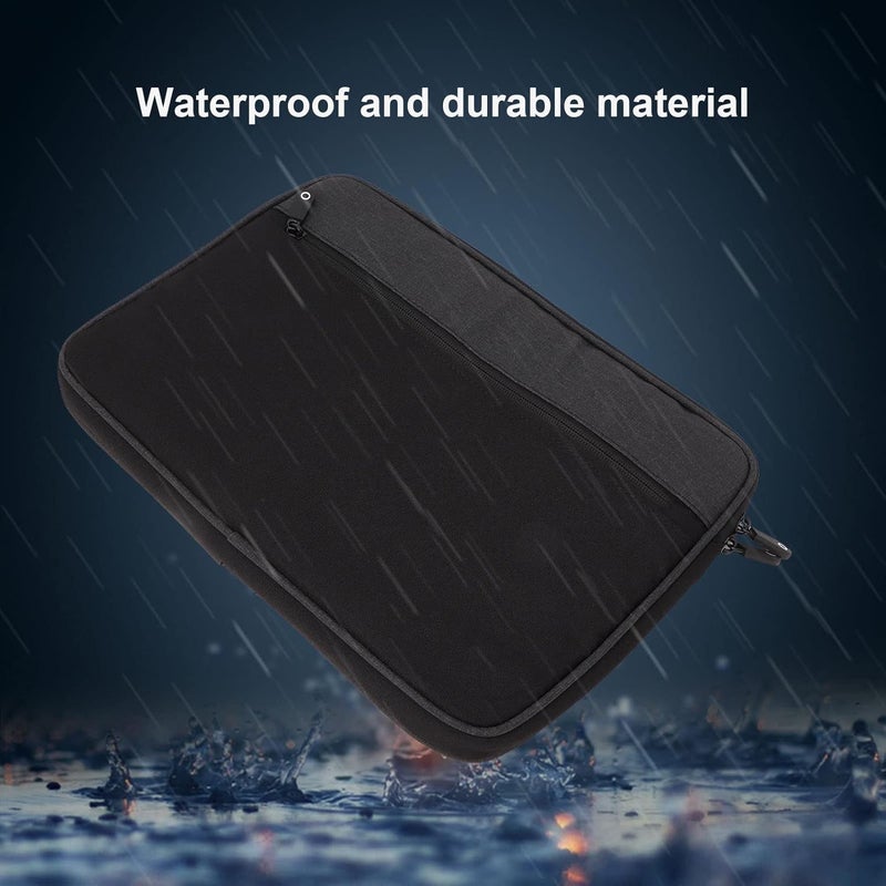 klarako 14in Laptop Bag Large Capacity, Portable Handle, Reliable & Durable, Waterproof Material, Wide Compatible for Dell, (Black) - Image 3