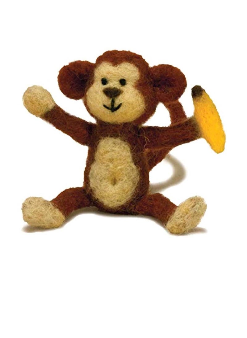 Dimensions Feltworks Needle Felting Kit Monkey - Image 2