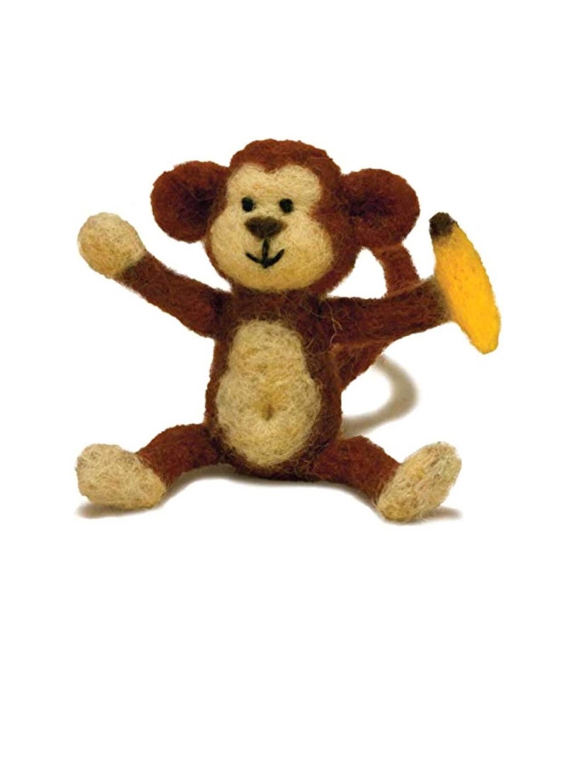 Dimensions Feltworks Needle Felting Kit Monkey - Image 3