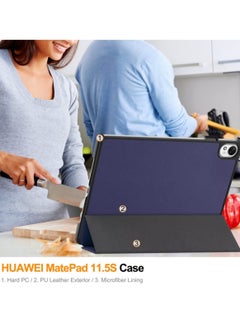 Best Choice Products For Huawei Mate MatePad 11.5S Case, Slim Folio Protective Case Hard Shell Lightweight Stand Smart Cover for Huawei Mate MatePad 11.5S,Blue  - Image 5