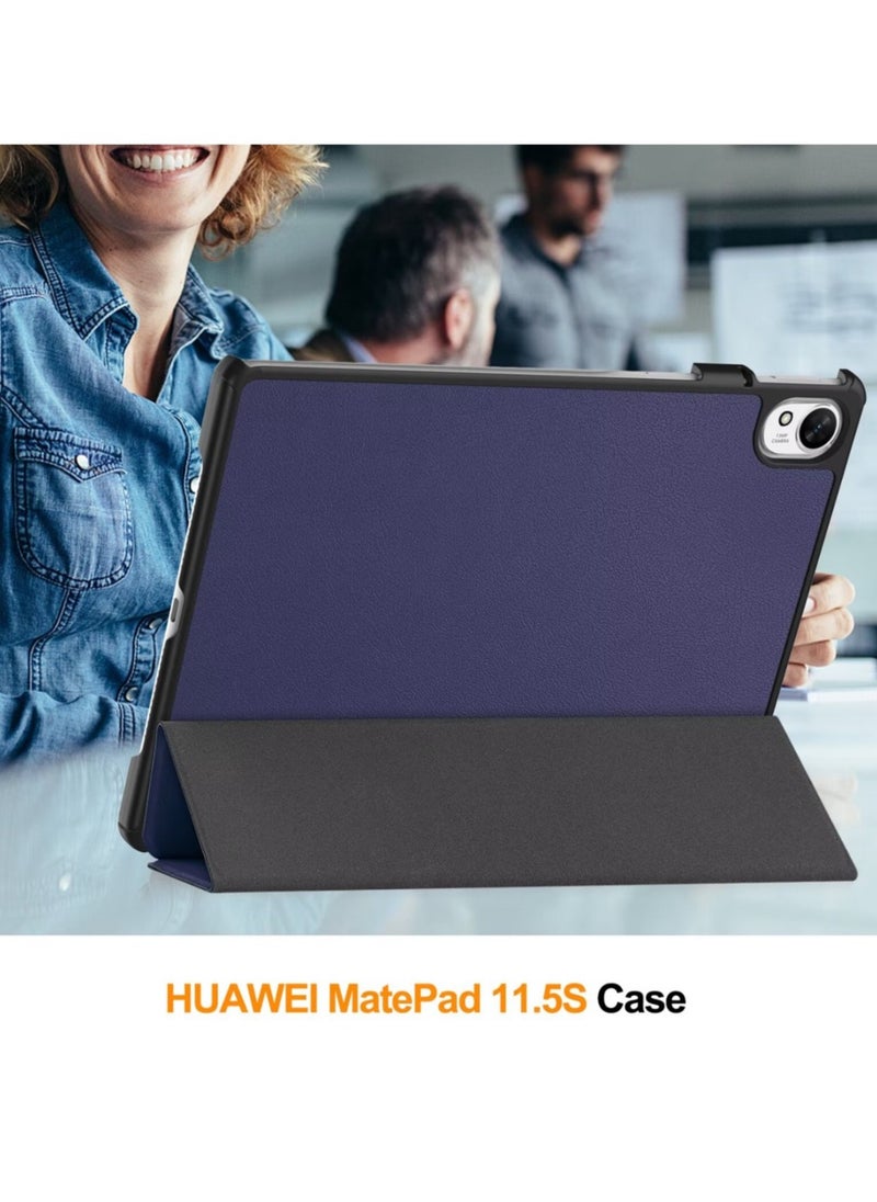 Best Choice Products - For Huawei Mate MatePad 11.5S Case, Slim Folio Protective Case Hard Shell Lightweight Stand Smart Cover for Huawei Mate MatePad 11.5S,Blue - Image 1