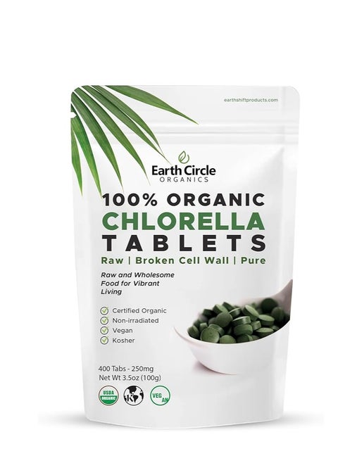 100% Organic Chlorella 200mg 400 Tabs