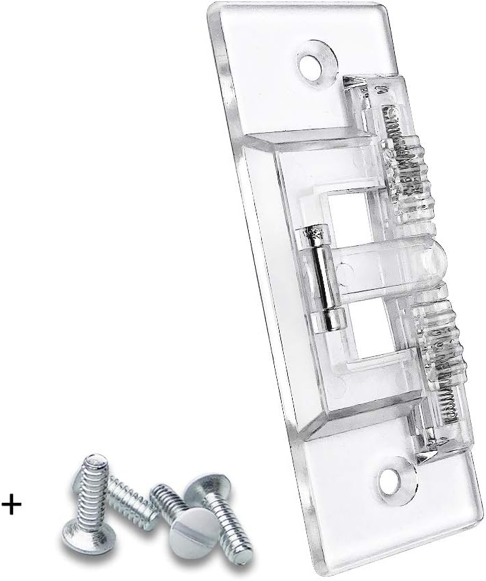 ILIVABLE Light Switch Guard, Child Proof Wall Switch Plate Protects Your Lights or Circuits from being Accidentally Turned On or Off by Children and Adults (Clear, 2 Pack) - Image 1