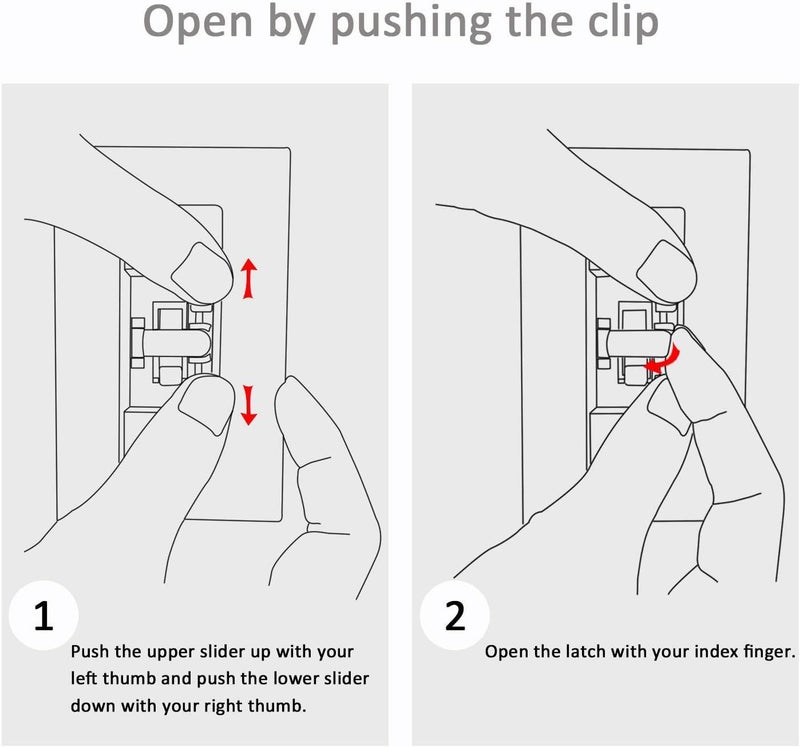 ILIVABLE Light Switch Guard, Child Proof Wall Switch Plate Protects Your Lights or Circuits from being Accidentally Turned On or Off by Children and Adults (Clear, 2 Pack) - Image 2