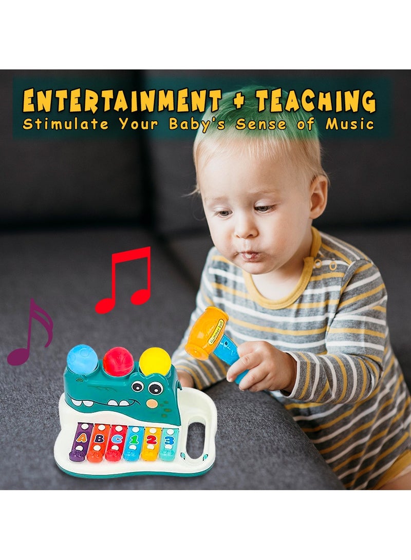 UKR 2-in-1 Xylophone Pounding Toy – Musical Instrument with Hammer & 6 Keys | Early Learning Toy for Toddlers 18+ Months | Interactive Developmental Toy for Fine Motor Skills - Image 5