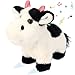 Cuteoy Walking Black Cow Stuffed Animal Speaking Moo Plush Cattle Electric Interactive Animated Plushies Toy for Girls Boys Birthday - Image 2