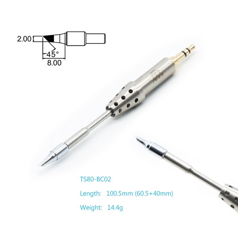 Miniware Digital Soldering Iron Bit Accessoty Internally Heated Type Welding Tips Easy Installation Replacement Heads 5 Types Optional - Image 2