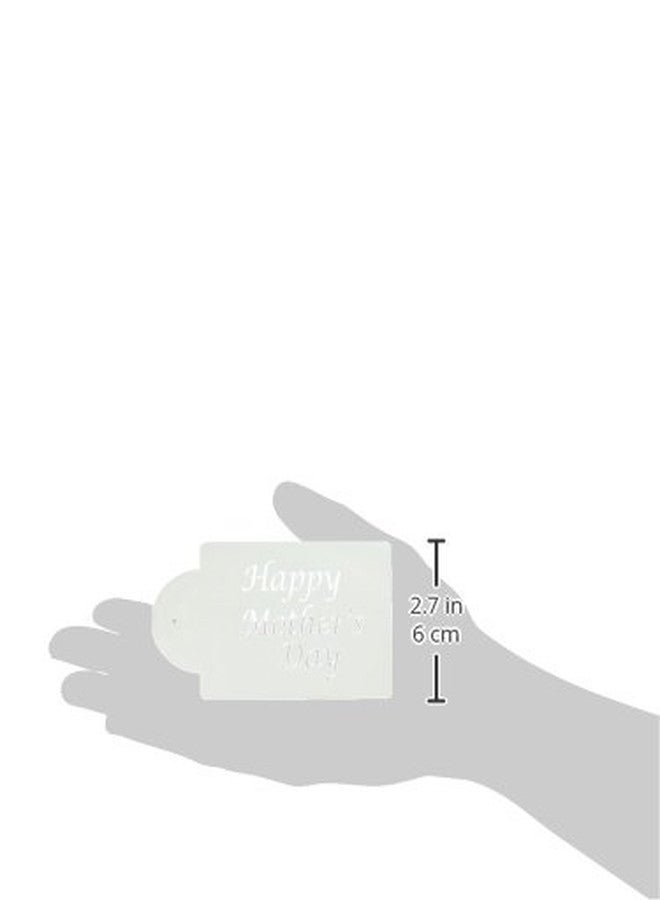 Designer Stencils Happy Mother's Day Cake Stencil, Beige/semi-transparent - Image 3