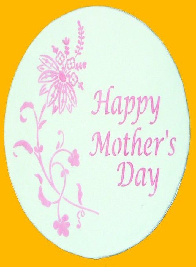 Designer Stencils Happy Mother's Day Cake Stencil, Beige/semi-transparent - Image 2