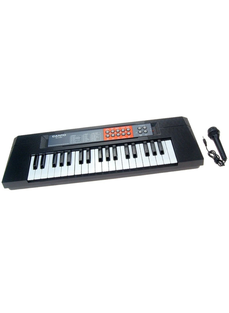 CANTO Electronic Piano Keyboard 37 Keys Electronic Keyboard Piano Digital Music Key Board With Microphone Musical - Image 1