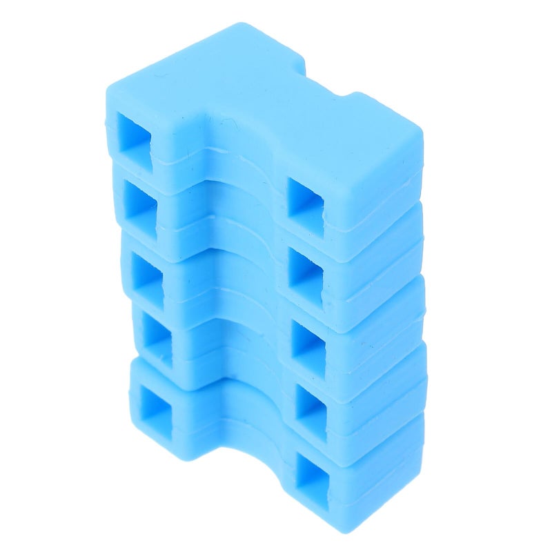 Non Slip Silicone Chopsticks Trainer For Adults Blue Portable Reusable Training Hinges For Beginners - Image 2