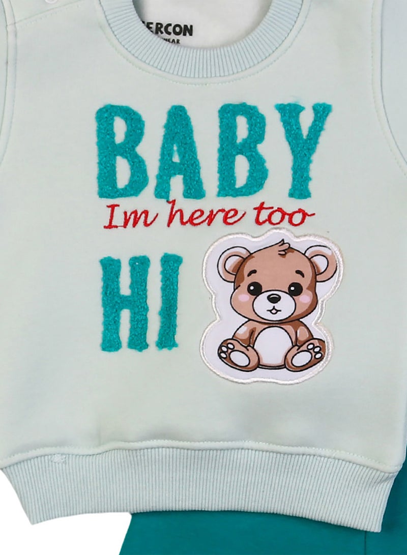 زيركون بيجامة شتوي لحديثي الولادة -  1243 - Image 2