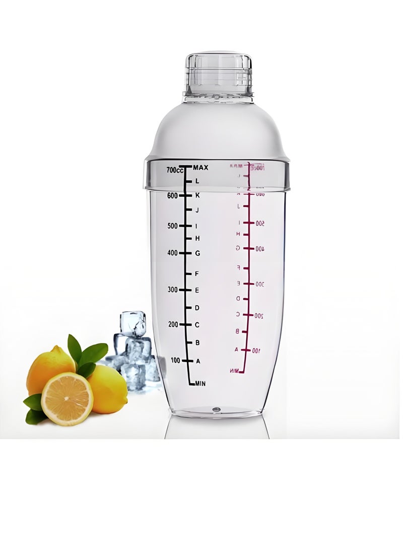 Generic Cocktail Shaker 700ml Clear  - Image 2