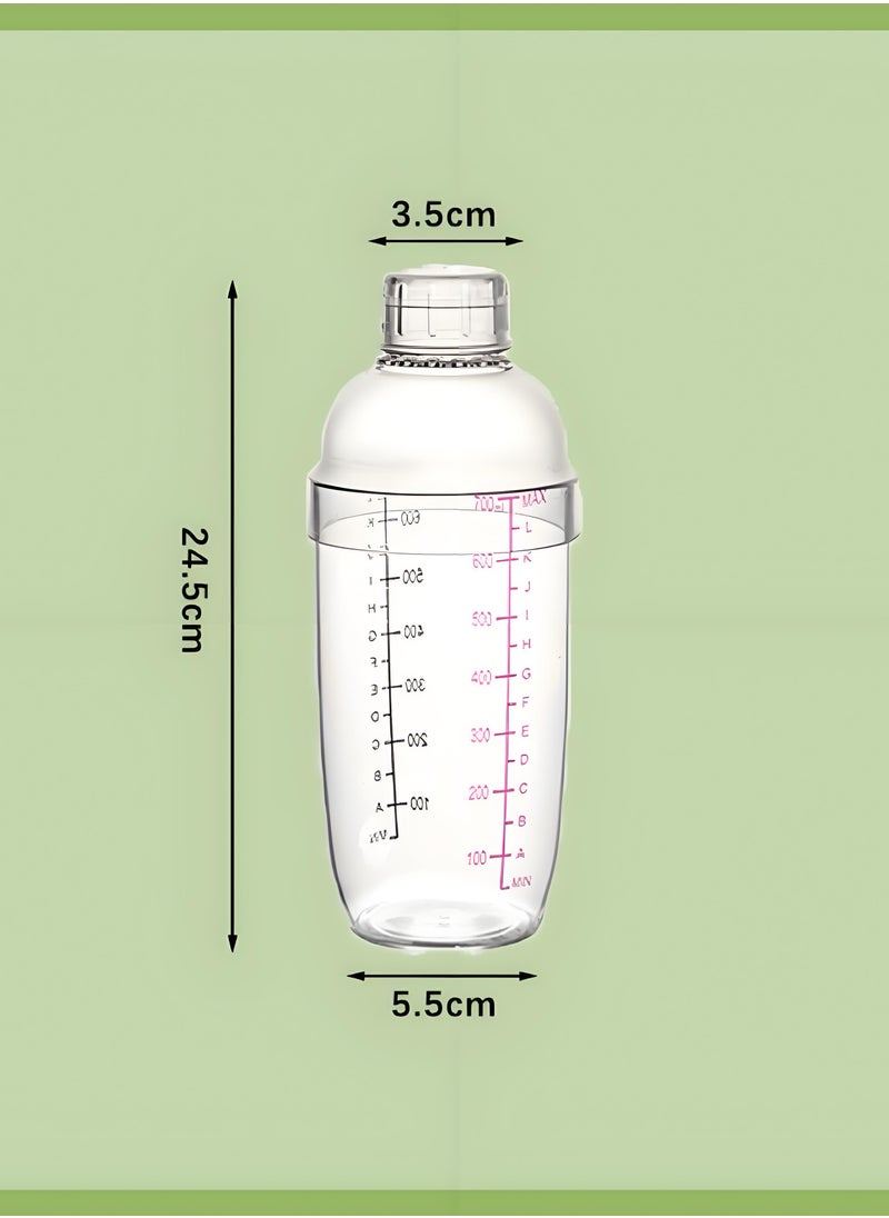 Generic Cocktail Shaker 700ml Clear  - Image 4