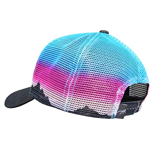 Grace Folly Beach Trucker Hats for Women- Snapback Baseball Cap for Summer (Mountain Mesh Print) - Image 4