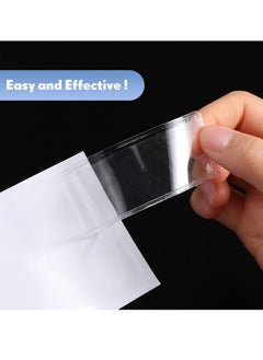 Oasisgalore Adhesive Label Holders, 1.2 x 4.3 Inch Clear Pockets for Drawers, Cabinets, Storage Bins, 50 Pack  - Image 3